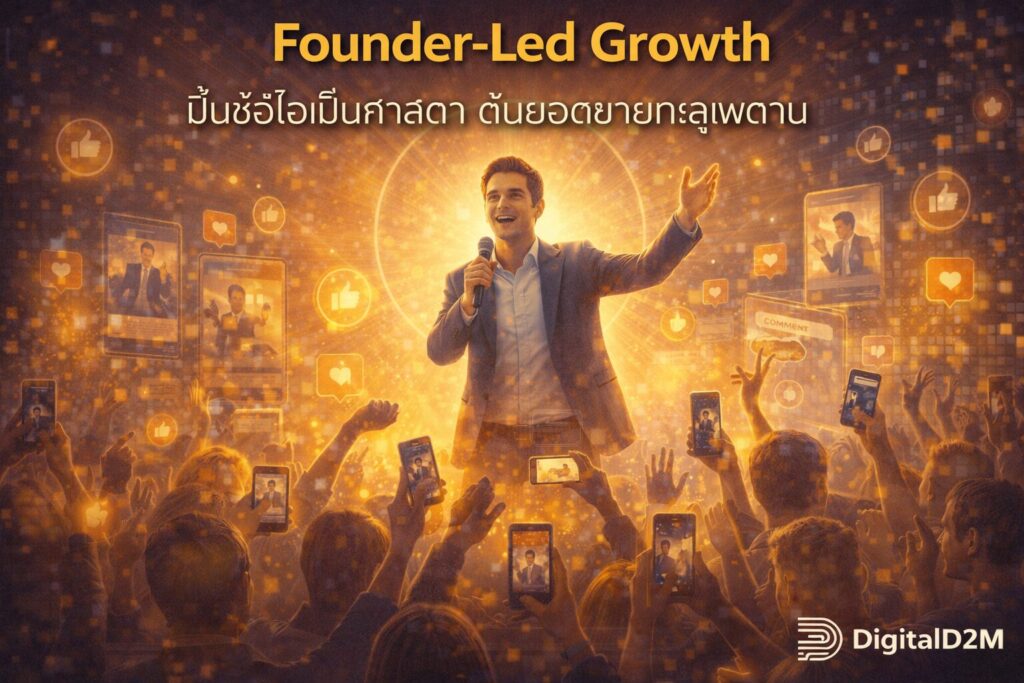 Founder-Led Growth, CEO Branding, ปั้นแบรนด์บุคคล, Personal Branding, สร้างความน่าเชื่อถือ