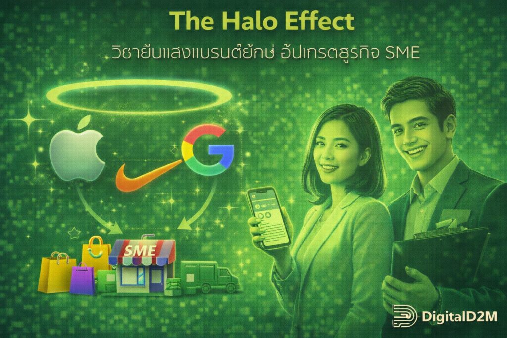 The Halo Effect, Authority Piggybacking, สร้างความน่าเชื่อถือ, B2B Marketing, จิตวิทยาการตลาด