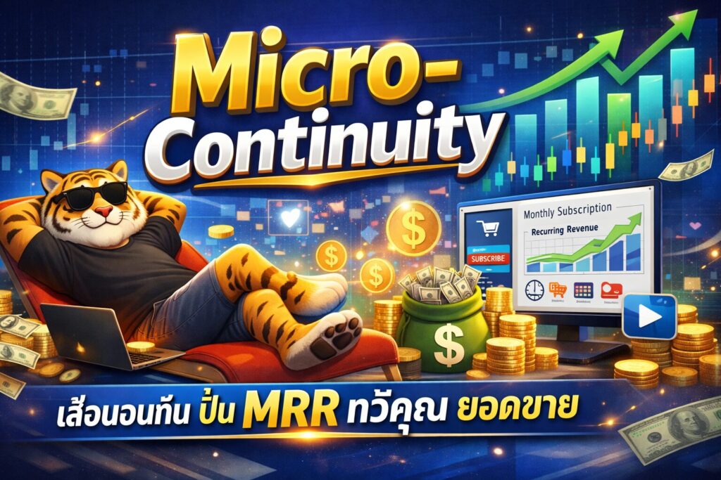 Micro-Continuity, MRR, การตลาดออนไลน์, ยอดขาย, ธุรกิจ E-Commerce