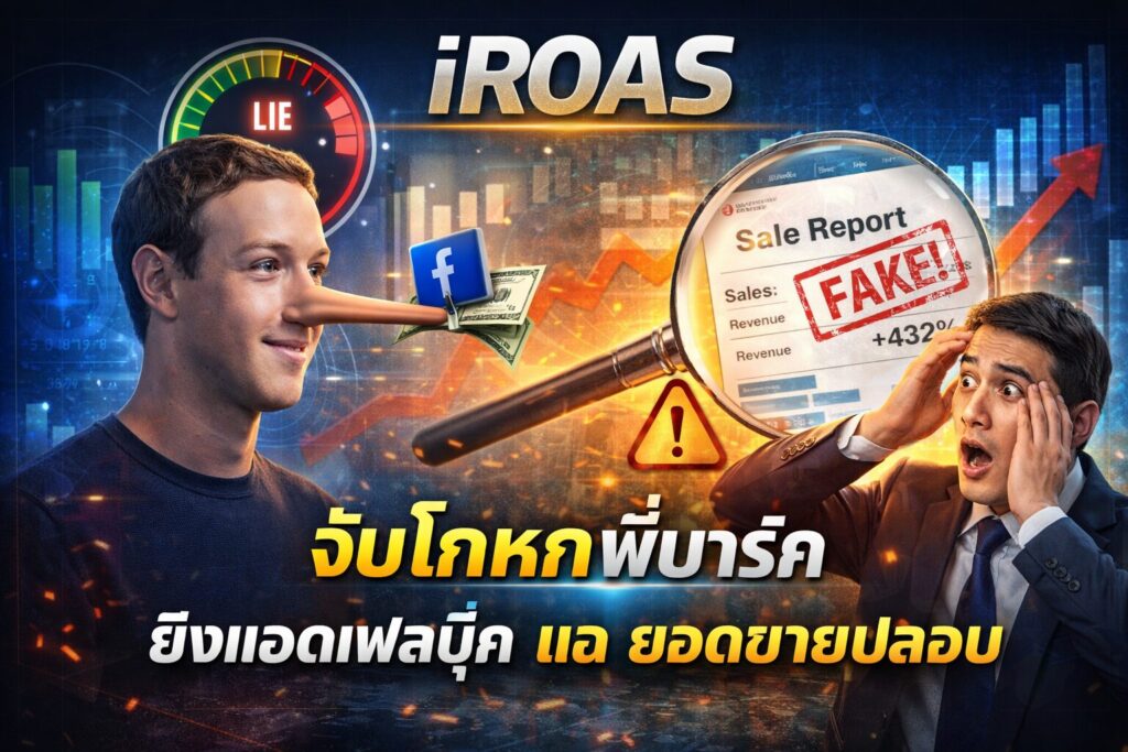 iROAS, ยิงแอดเฟสบุ๊ค, วัดผลโฆษณา, ยอดขายปลอม, ROAS