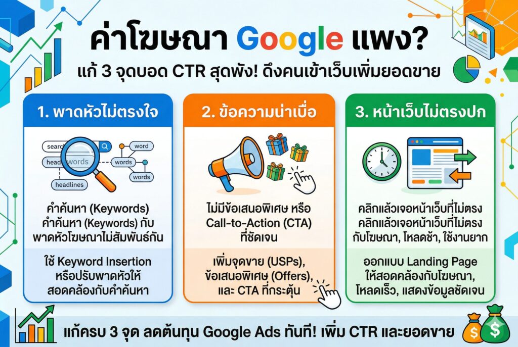 ค่าโฆษณา Google, ยิงแอด Google, สอนยิงแอด, ทำโฆษณา, หาลูกค้าใหม่