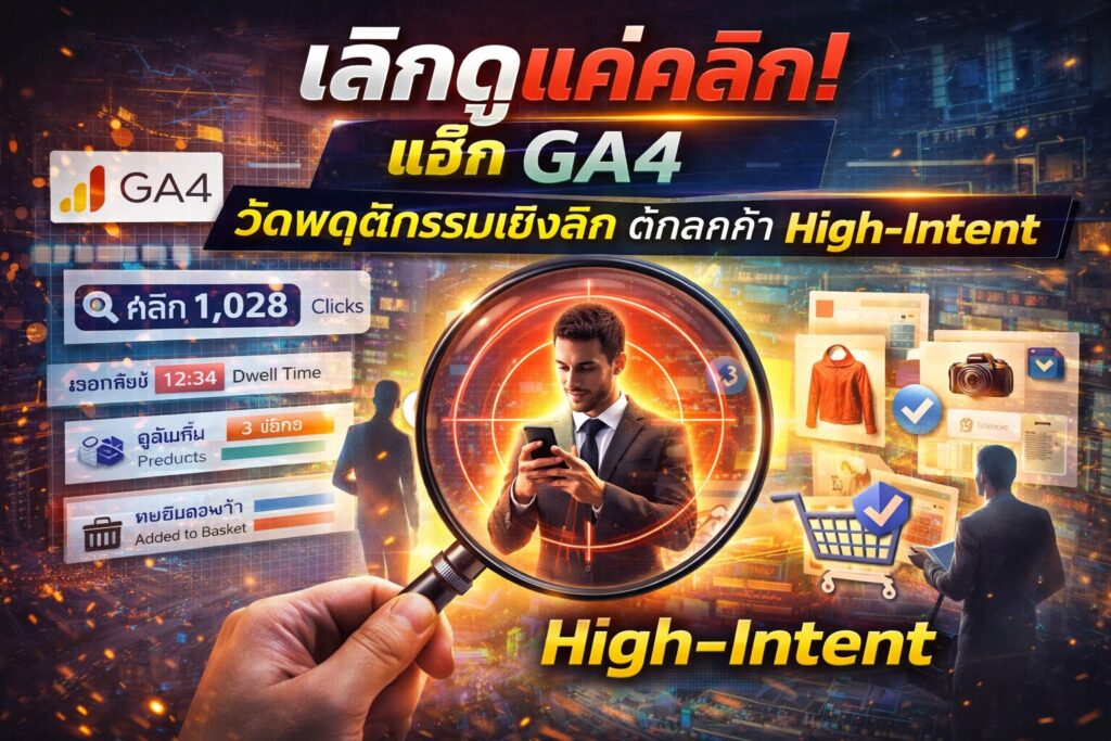 Google Analytics 4, GA4, พฤติกรรมลูกค้า, Remarketing, ยิงแอดกูเกิล