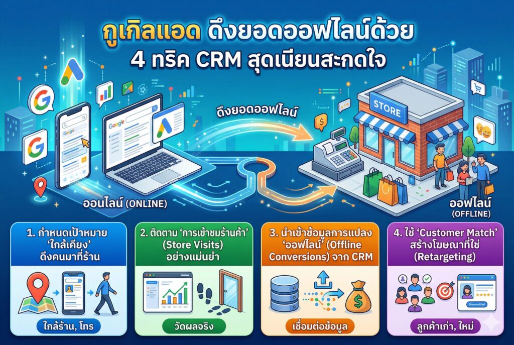 กูเกิลแอด, Offline Conversion, ระบบ CRM, ปิดการขาย, หาลูกค้า