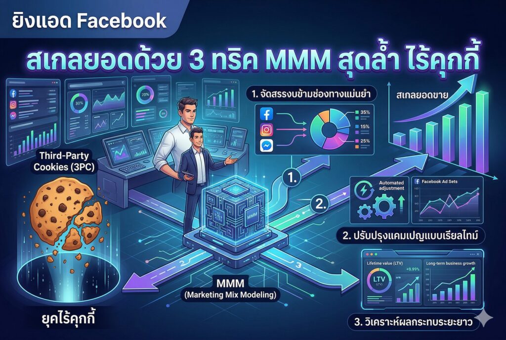 ยิงแอด Facebook, วัดผลการตลาด, Marketing Mix Modeling, วิเคราะห์ข้อมูล, ยอดขาย
