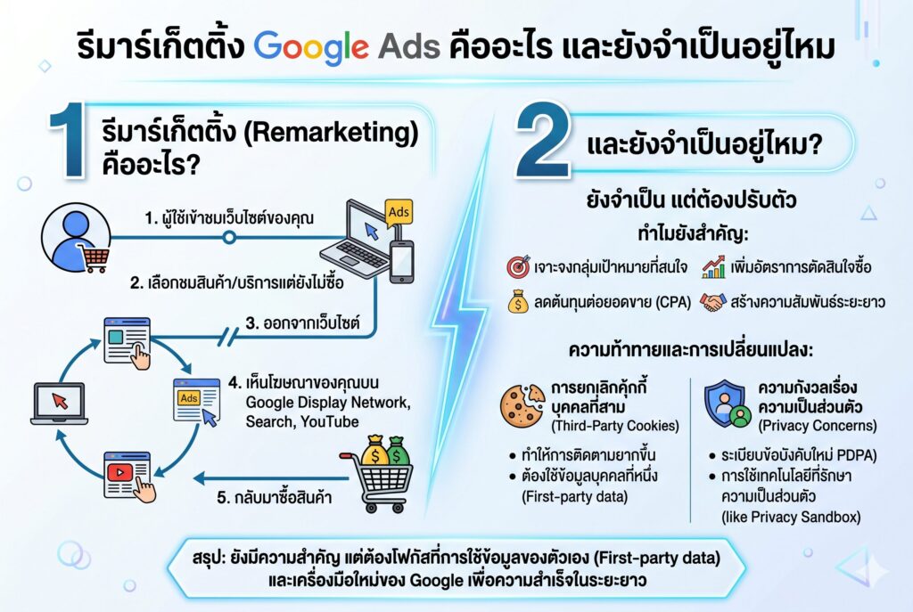 รีมาร์เก็ตติ้ง Google Ads คืออะไร, โฆษณา Google, การตลาดออนไลน์, เพิ่มยอดขาย, แอดตามหลอกหลอน