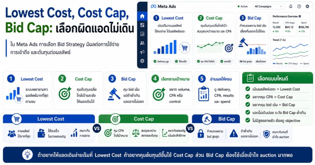 Lowest Cost, Cost Cap, Bid Cap, Meta Ads, Facebook Ads Bid Strategy