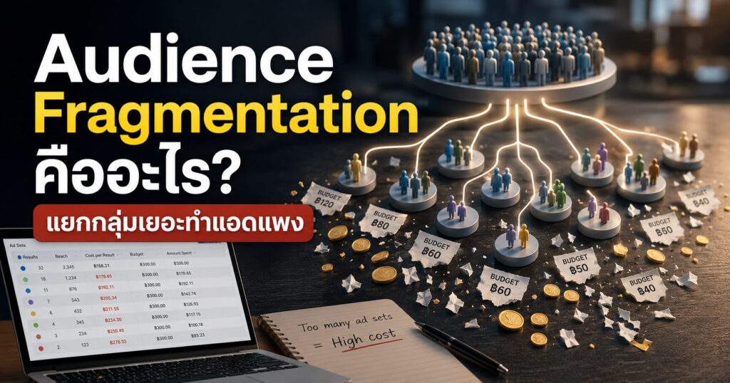 Audience Fragmentation, Audience Fragmentation คืออะไร, Facebook Ads, Meta Ads, Cost per Result