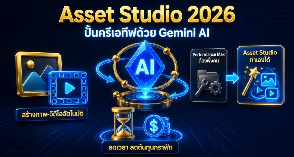 Asset Studio Google Ads 2026: ปั้นครีเอทีฟด้วย Gemini AI