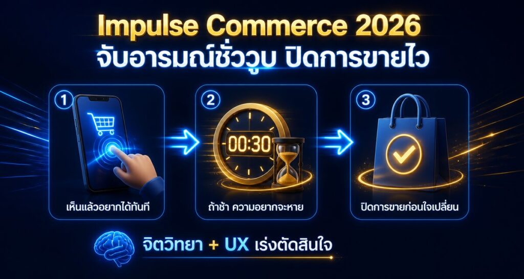Impulse Commerce 2026: จับอารมณ์ชั่ววูบ ปิดการขายไว