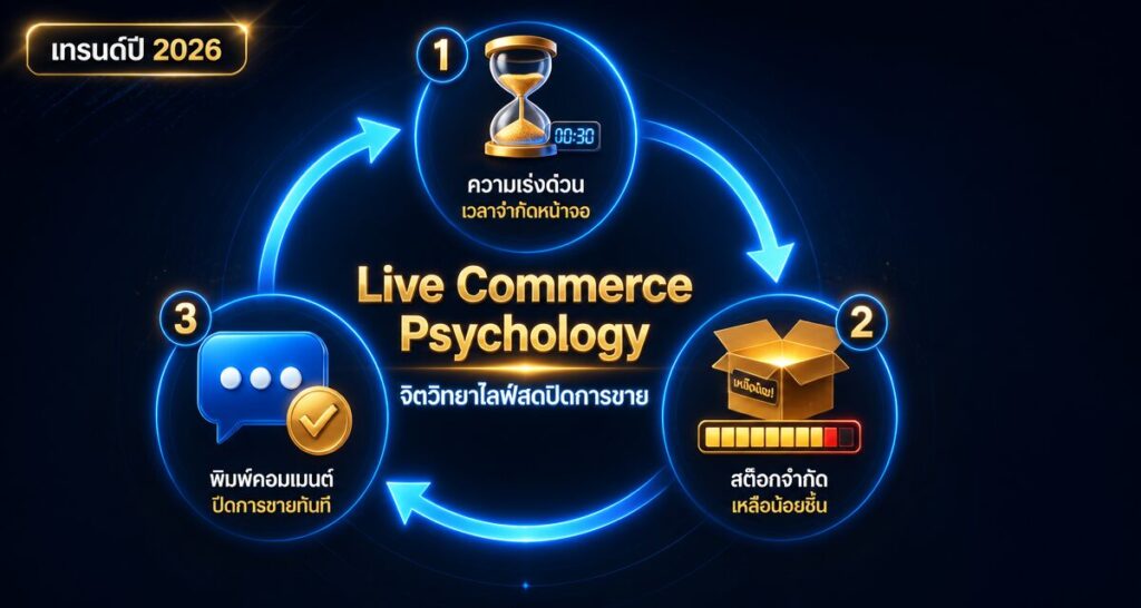 Live Commerce Psychology 2026: จิตวิทยาไลฟ์สดปิดการขายทันที