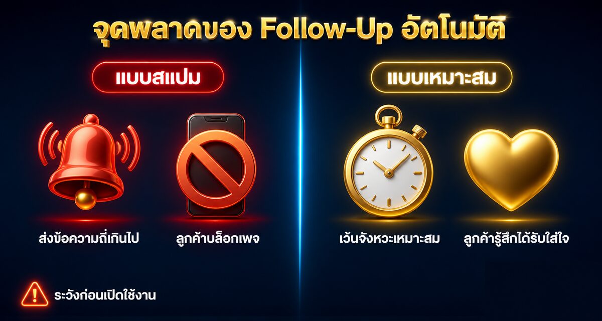Follow Up Marketing 2026: AI Agent ตามลูกค้าไม่พลาดดีล 1 follow up marketing ด้วย AI Follow-Up Agent ระบบตามลูกค้าอัตโนมัติ