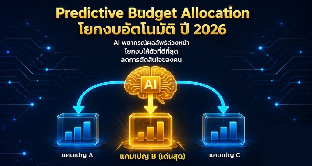Predictive Budget Allocation คืออะไร: โยกงบอัตโนมัติ 2026