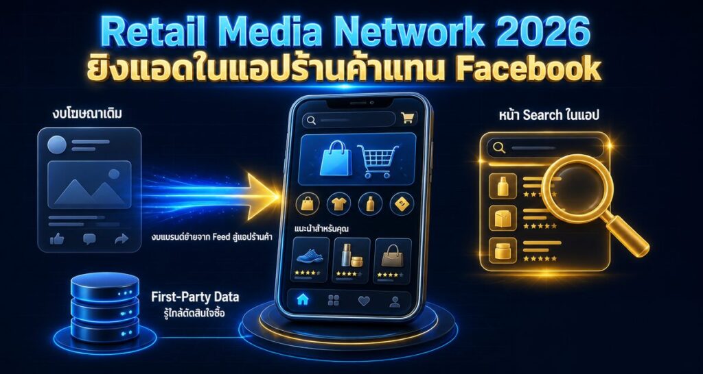 Retail Media Network 2026: ยิงแอดในแอปร้านค้าแทน Facebook